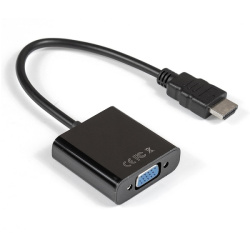 Переходник HDMI - VGA, ExeGate EX-HDMIM-VGAF-0.15 черный