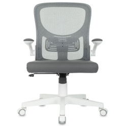Кресло Бюрократ Aster N-W темно-серый TW-04 Neo Grey (сетка/ткань,120 кг, крестовина пластик, колесики пластик)